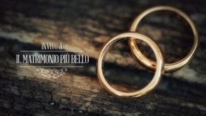 Invito a Il matrimonio più bello su Sky e Mediaset fedi nuziali